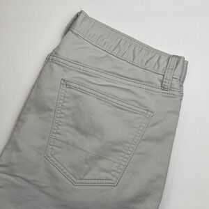 Banana Republic Travel Jeans Mens 33x34 (32"L)  Athletic Fit‎ Light Gray Stretch
